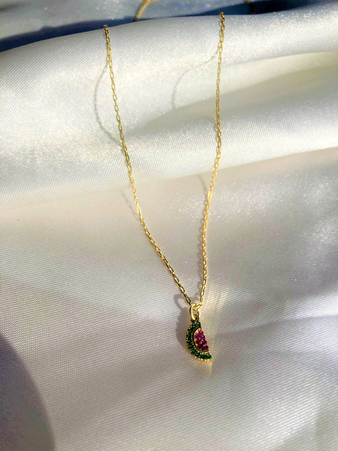 Watermelon Slice Necklace
