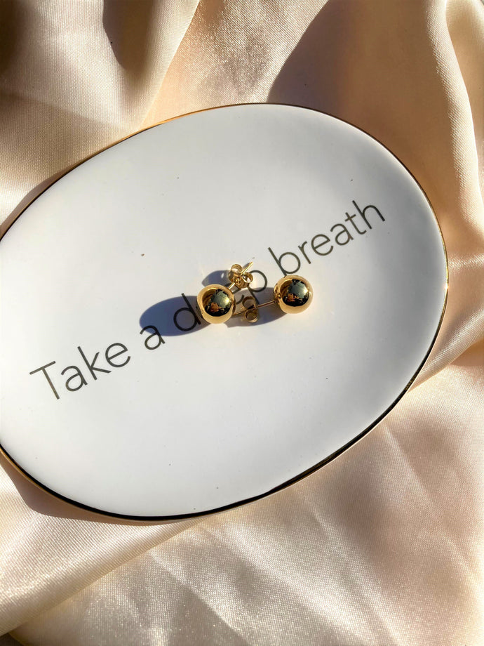 Golden Stud Earrings