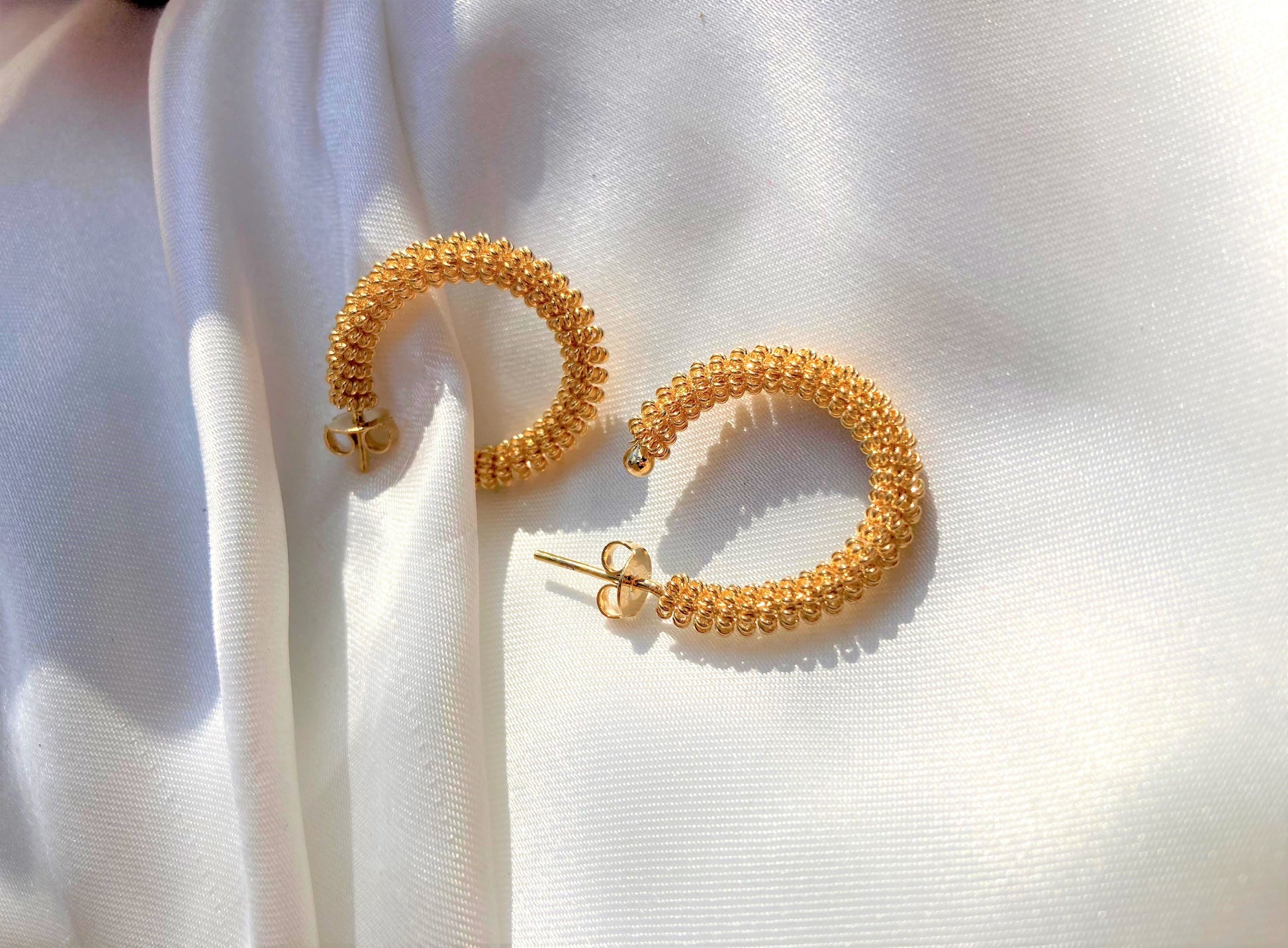 Beaded Hoops