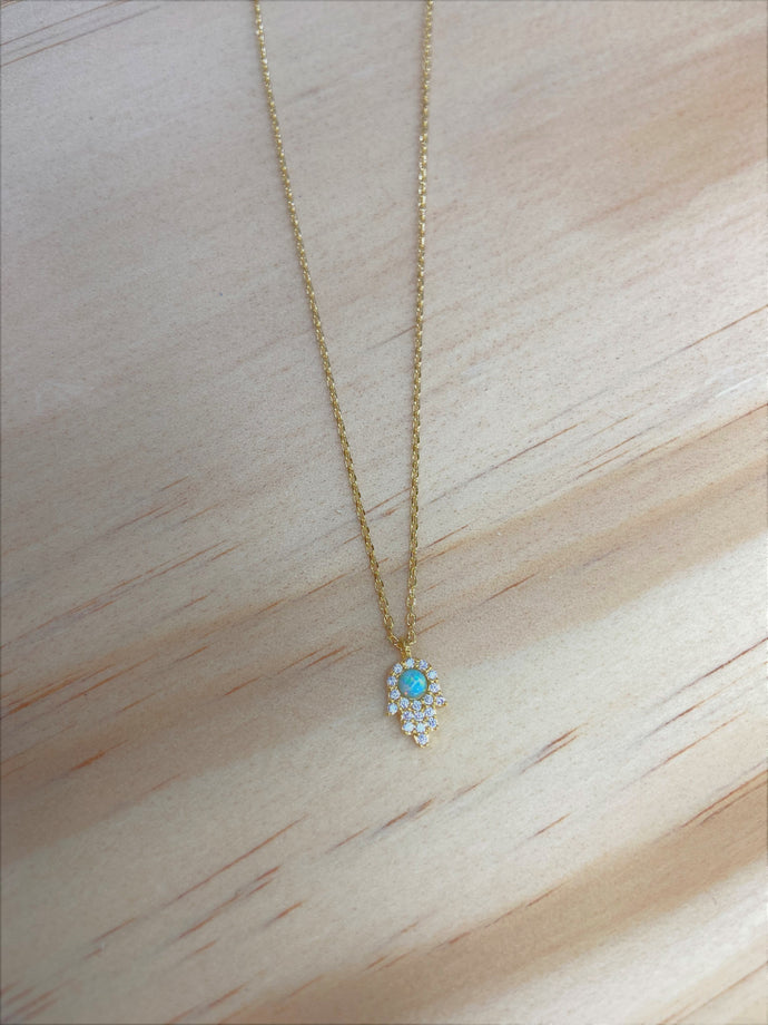 Palm Evil Eye Necklace